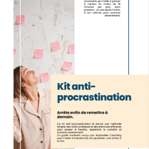 Kit anti-procrastination - Asphodele Coaching