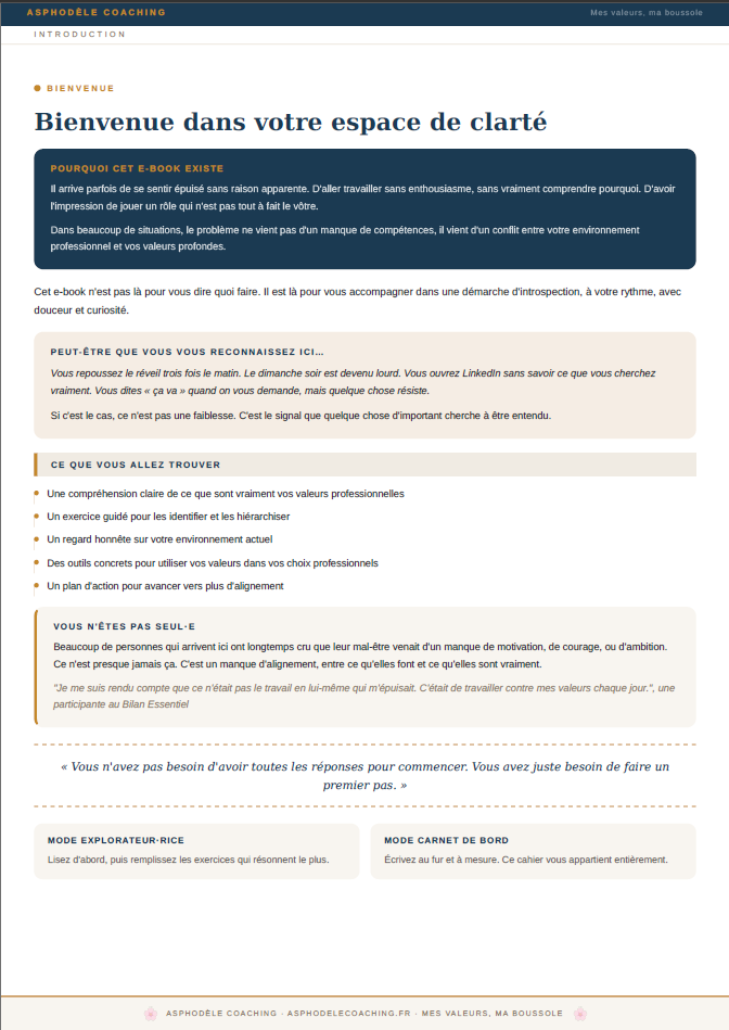 Clarifiez vos valeurs professionnelles et retrouvez votre alignement - Asphodele Coaching